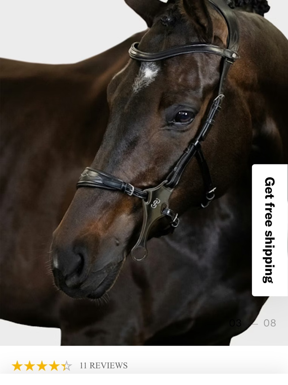 PS of Sweden Hackamore - Black, Full - Picture 8 of 8